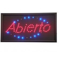 Cartel LED Abierto