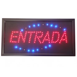 Cartel LED Entrada