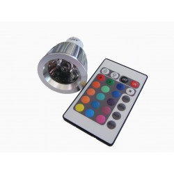 Bombilla dicroica LED RGB 220V