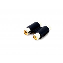 Conector empalme 2 RCA Hembra