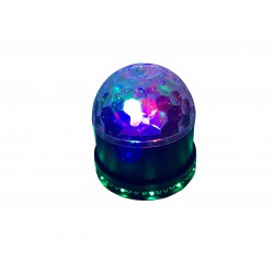 Mini bola disco LED RGB giratoria NO0111