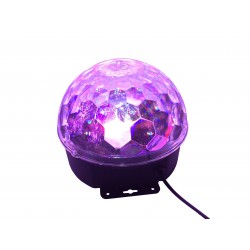 Bola disco LED RGB giratoria NO0113