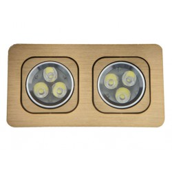 Downlight rectangular B 6W blanco cálido