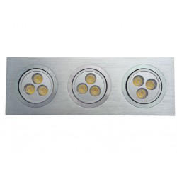 Downlight rectangular 9W