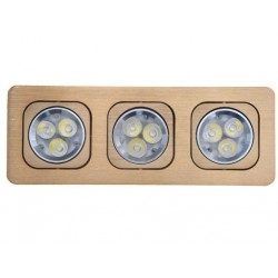 Downlight rectangular 9W B Blanco cálido